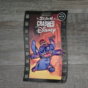 *STITCH CRASHES DISNEY ~ ALADDIN* Disney Stitch Enamel Pin with Black Accents